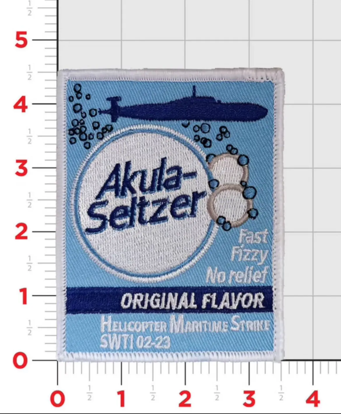 Official Hsm-78 Blue Hawks Akula-Seltzer Patch 1