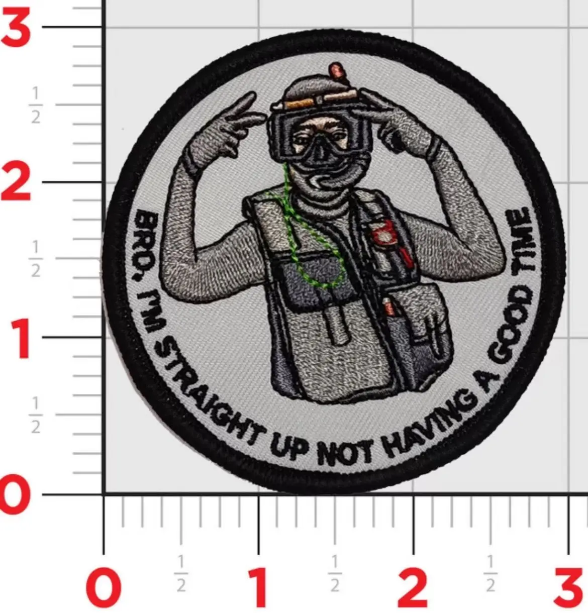 Us Navy Diver Bro I'm Straight Up Not Having A Good Time Shoulder Patch 1