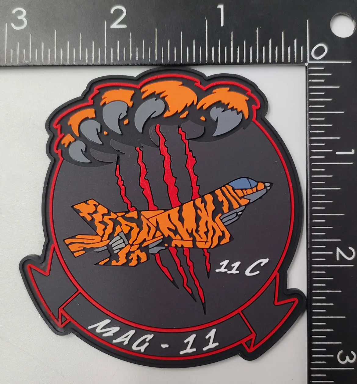 Official Marine Air Group Mag-11 Tiger Team Pvc Patch 1