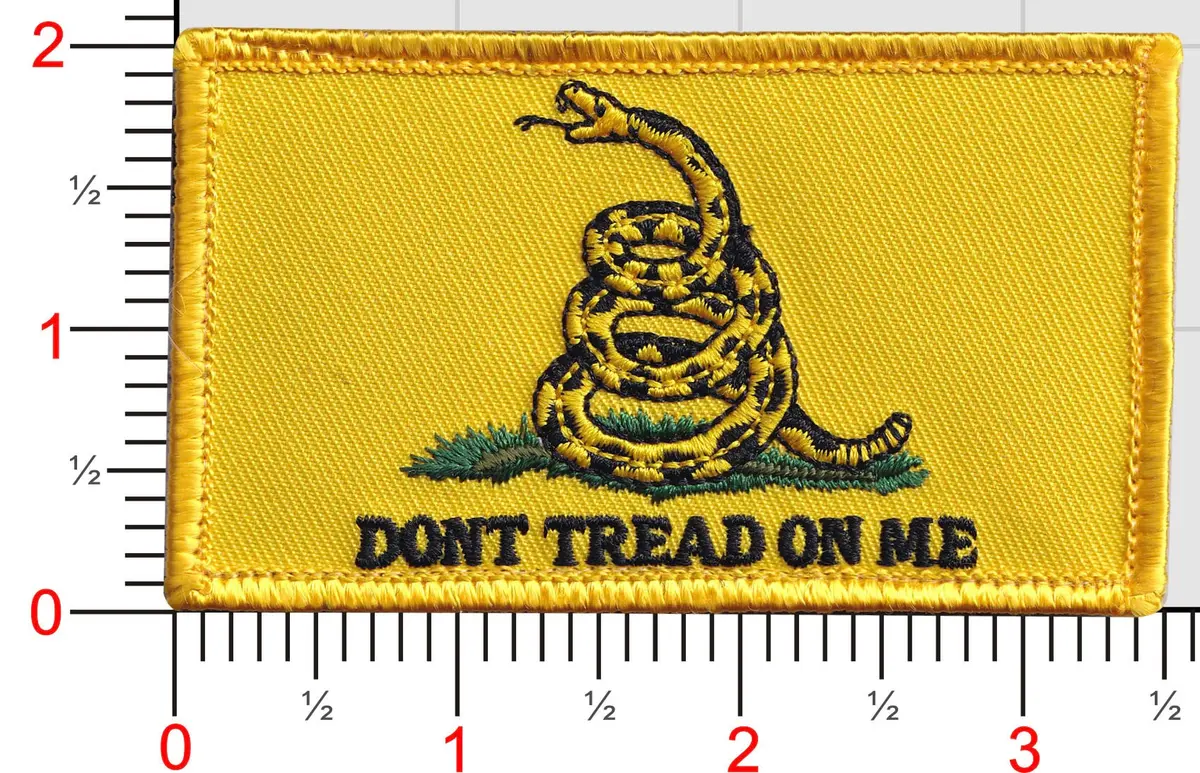 Gadsden Hat Patch Flag (Small)-With Hook And Loop 1