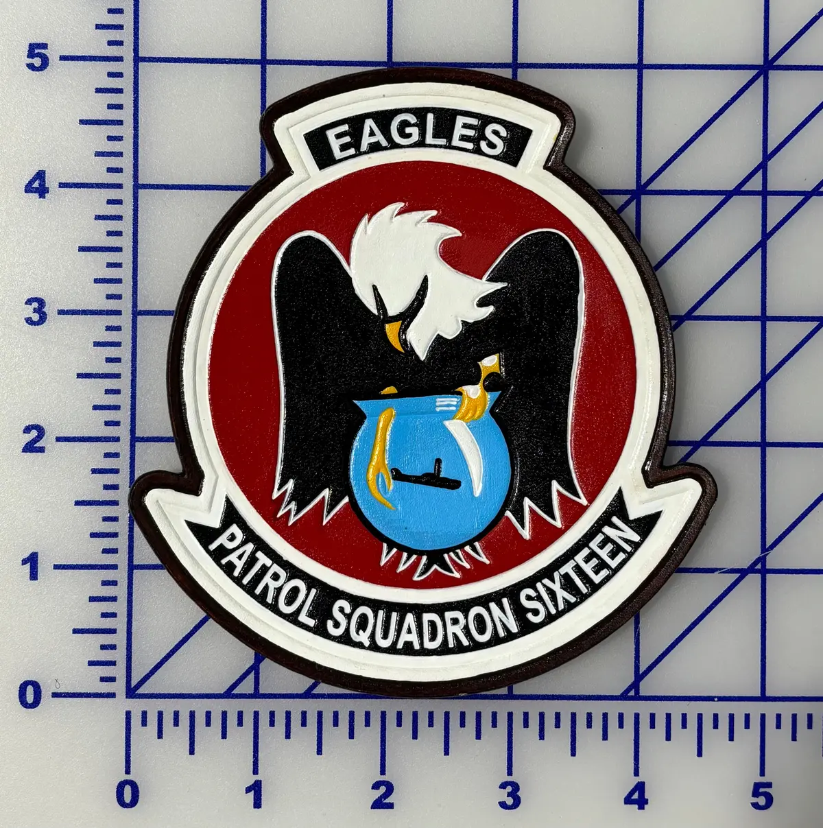 Officially Licensed Vp-16 Eagles Leather Patch 1