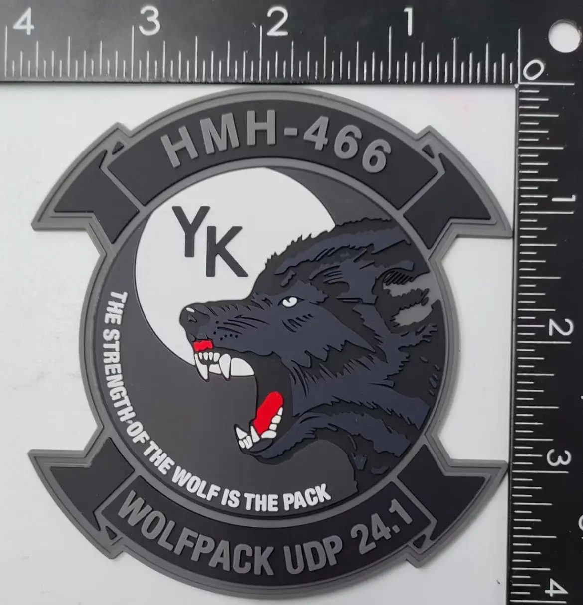 Official Hmh-466 Wolfpack Udp 24.1 Pvc Patch 1
