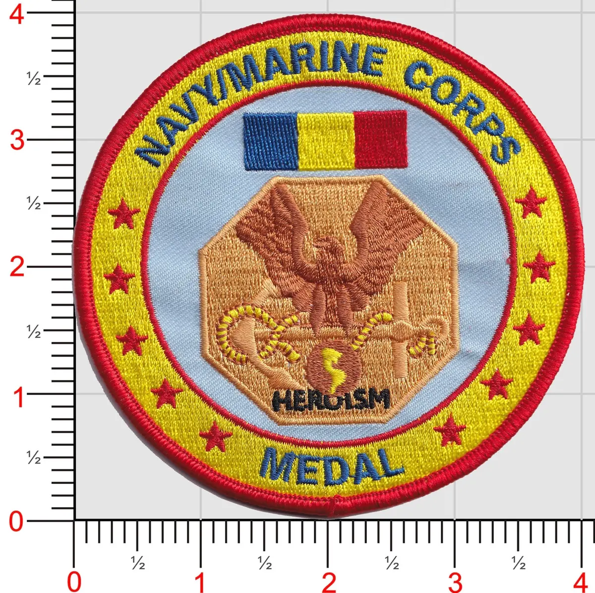 Navy And Marine Corps Medal Patch (N) 1