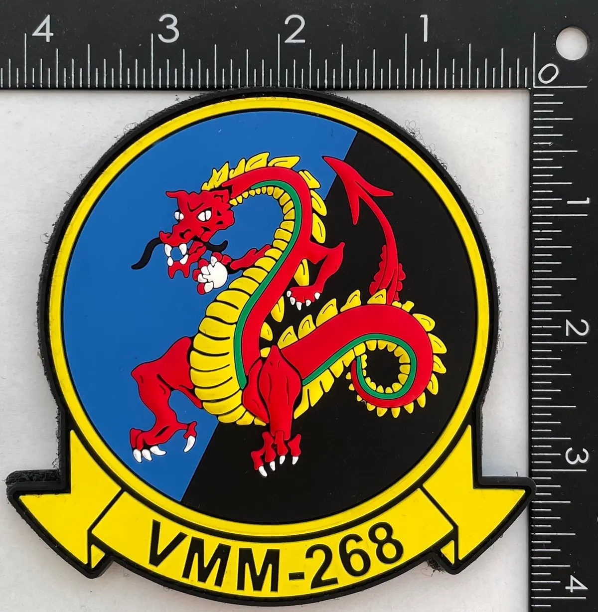Officially Licensed Usmc Vmm-268 Red Dragons Pvc Patches 1
