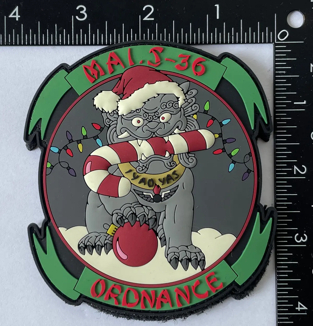 Official Mals-36 Ordnance Christmas Pvc Patch 1