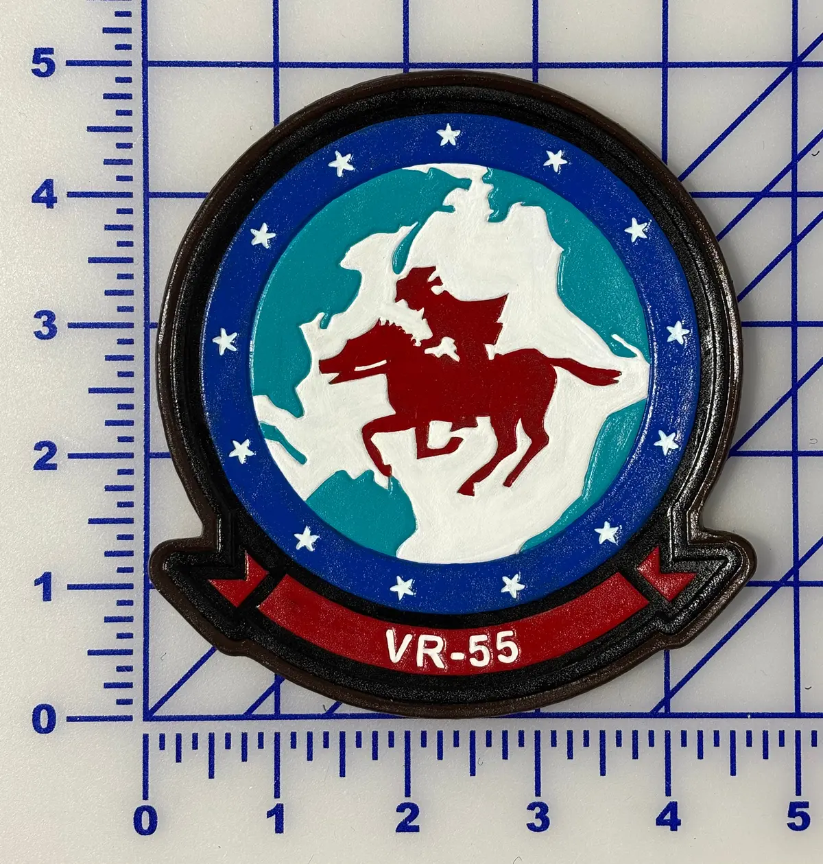 Officially Licensed Us Navy Vr-55 Minutemen Squadron Leather Patch 2025 1