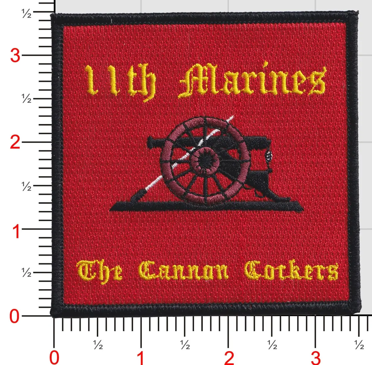 Officially Licensed Usmc 11Th Marines Cannon Cockers Patch 1