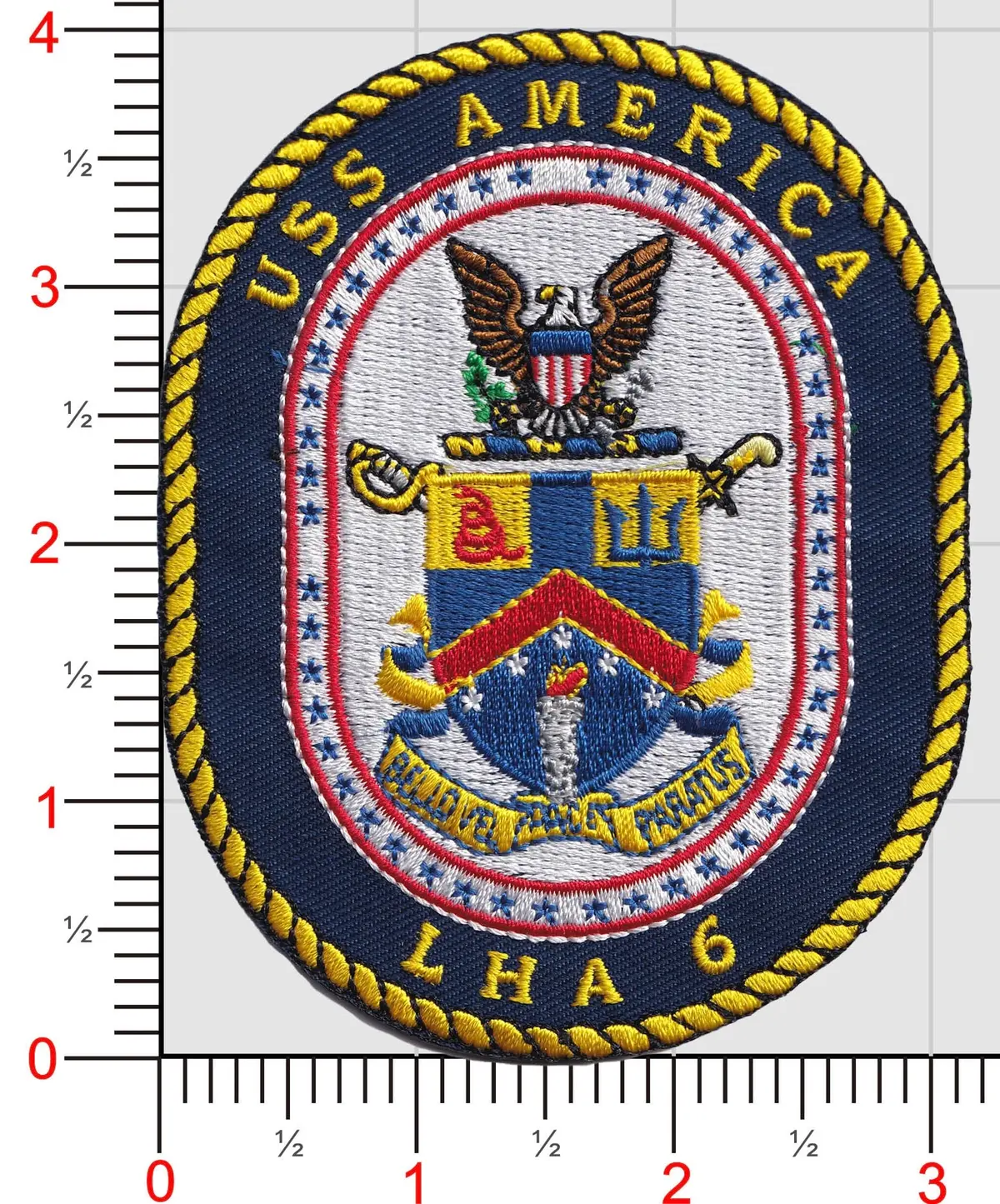 Officially Licensed Uss America Lha-6 Patch 1