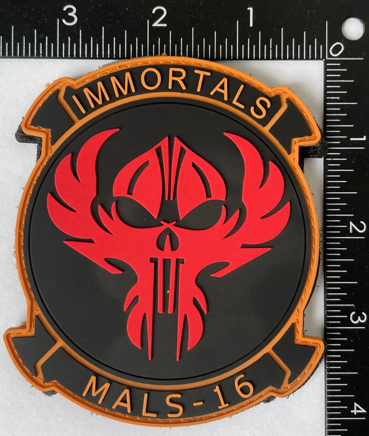 Officially Licensed Usmc Mals-16 Immortals Pvc Squadron Patch 1