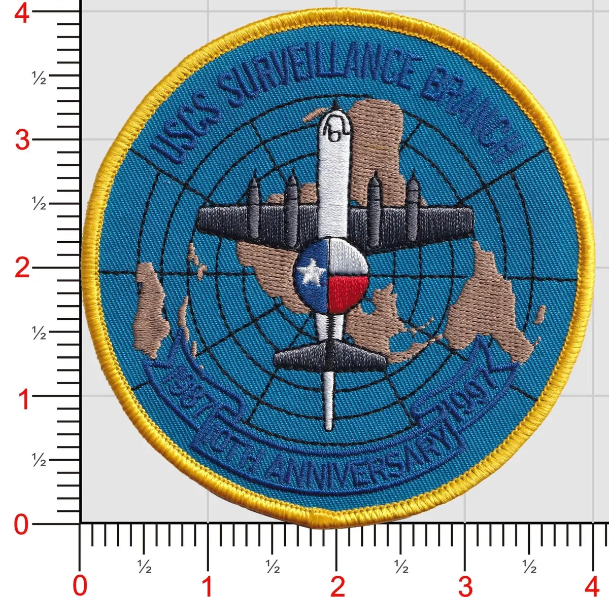 Legacy Us Customs Corpus Christi P3 Surveillance Branch 10Th Anniversary Patch 1