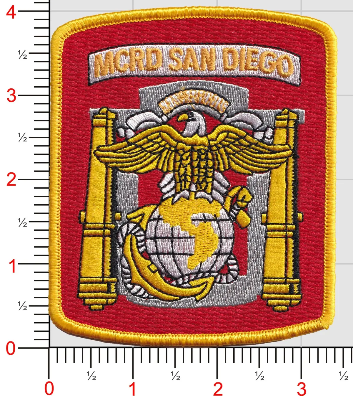 Officially Licensed Usmc Mcrd San Diego Patch 1