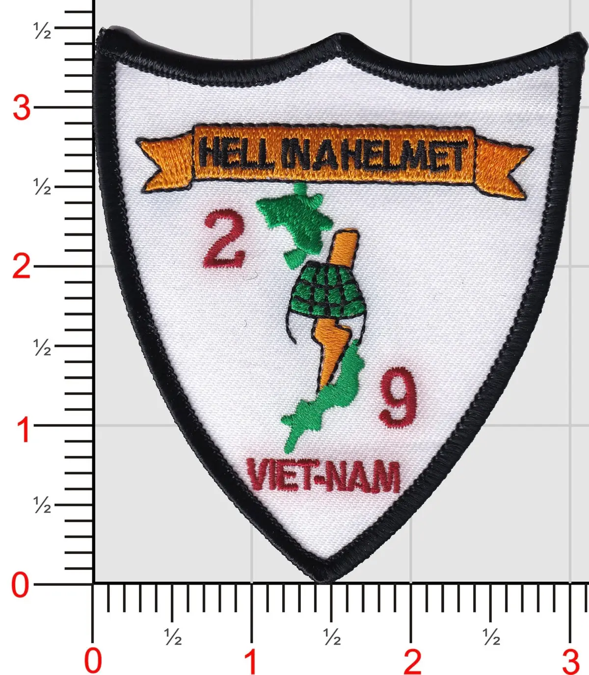 Officially Licensed Usmc 2Nd Bn 9Th Marines Hell In A Helmet Patch 1
