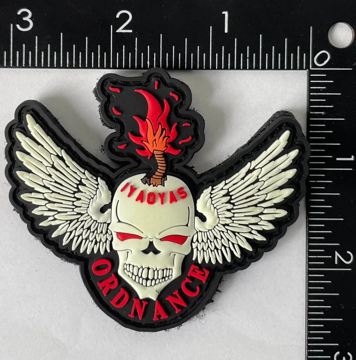 Iyaoyas Pvc Skull Glow Patch 1