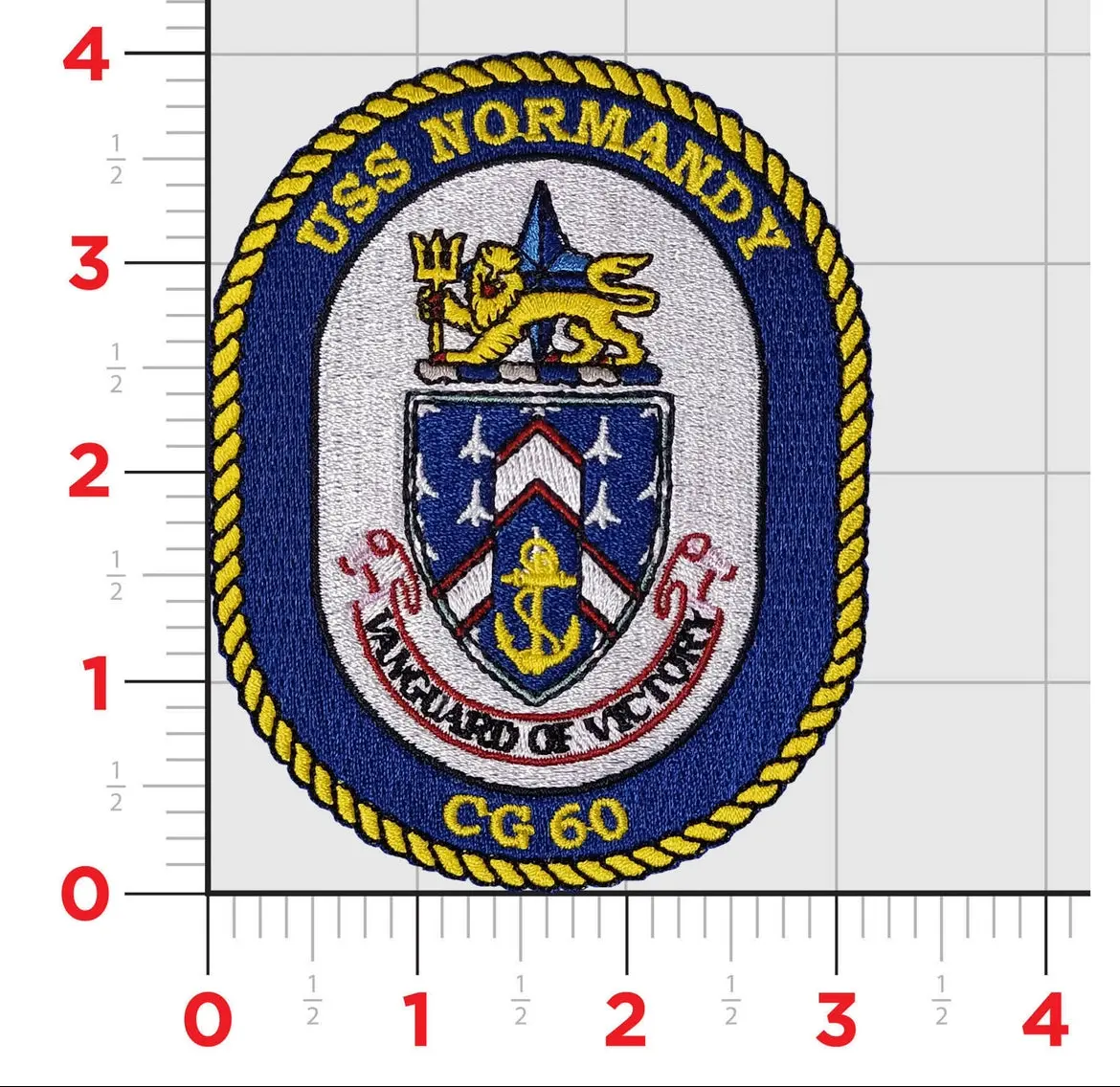 Officially Licensed Us Navy Uss Normandy Patch 1