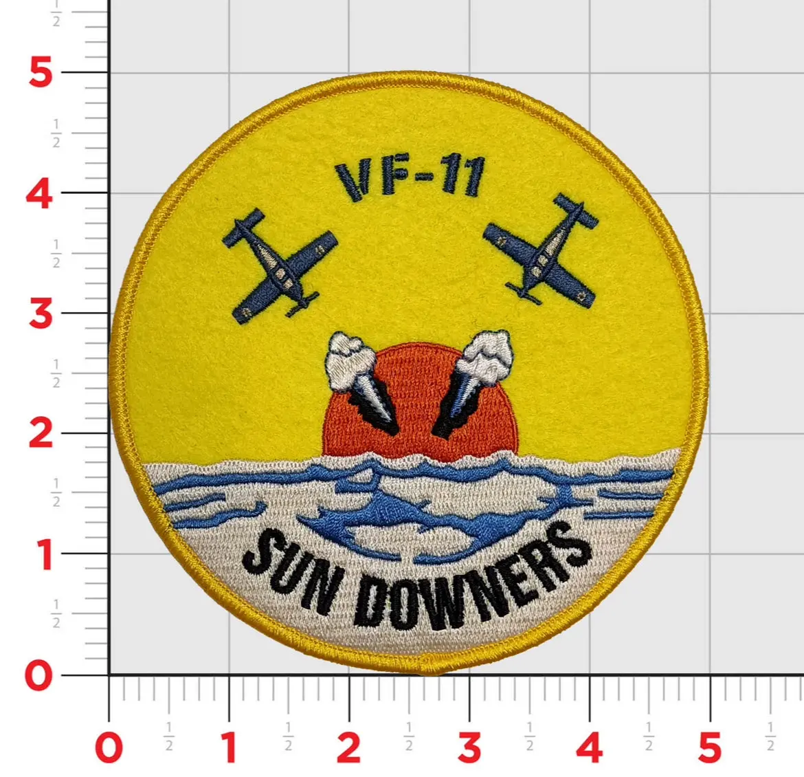Officially Licensed Us Navy Vf-111 Sundowners Squadron Patch 1