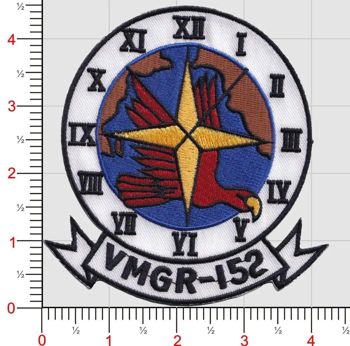 Officially Licensed Usmc Vmgr-152 Sumos Black Edge Patch 1