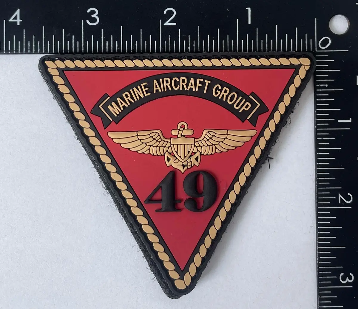Officially Licensed Usmc Marine Aircraft Group Mag-49 Pvc Patch 1