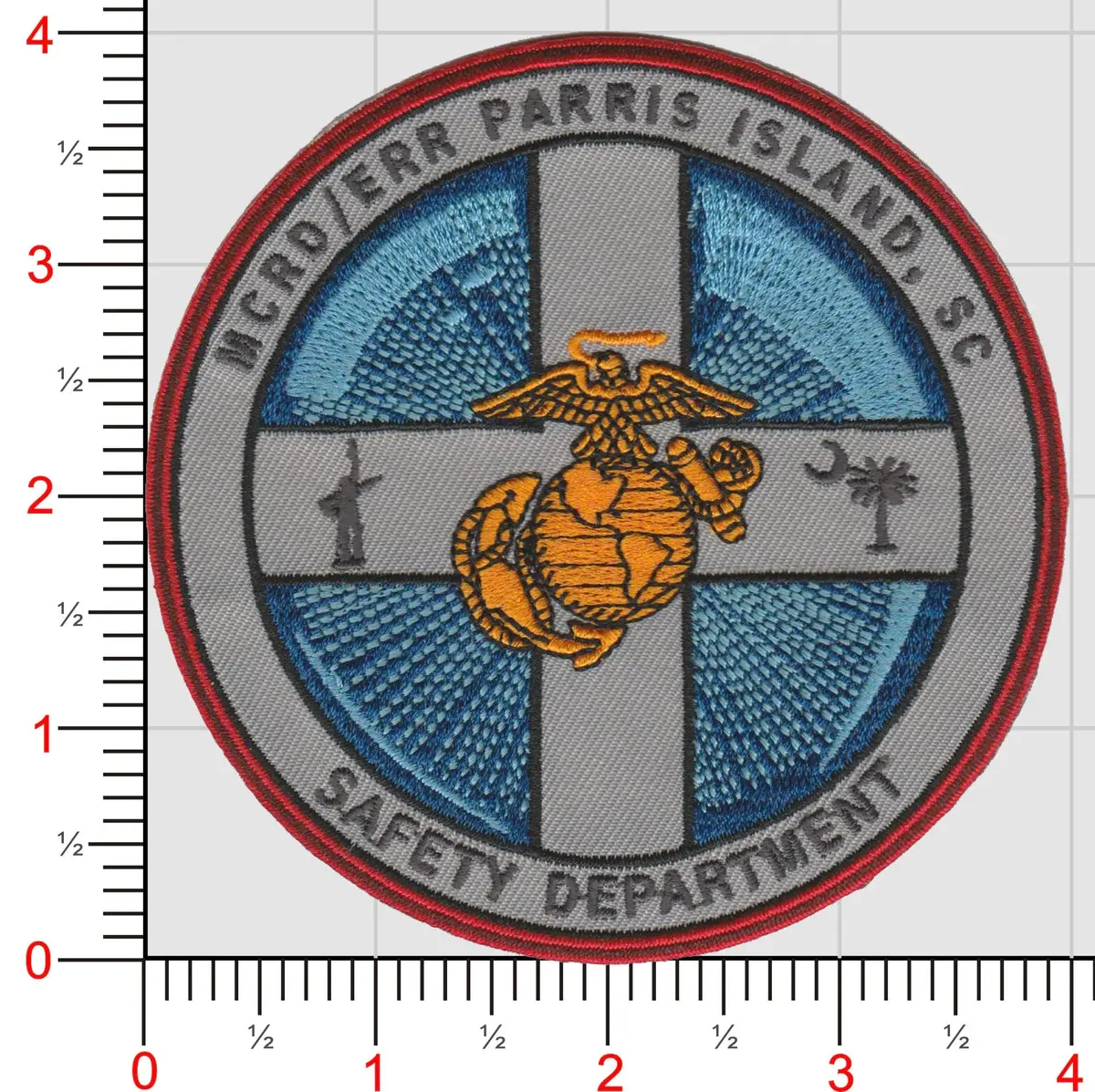 Official Mcrd Err Parris Island Safety Department Patch 1