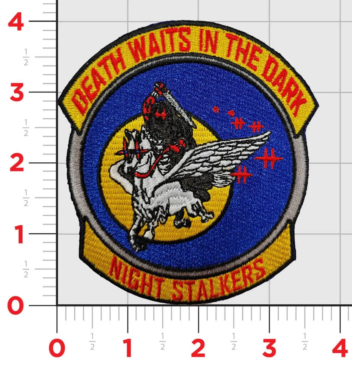 Us Army Task Force 160Th Soar Special Operations Aviation Regiment Night Stalkers Death Awaits In The Dark Patch 1