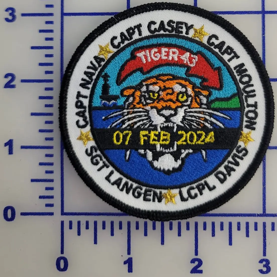 Official Hmh-361 Flying Tigers Tiger 43 Memorial Patch & Sticker 1