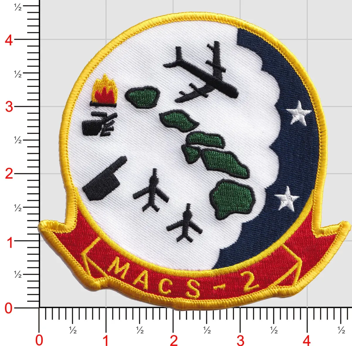 Officially Licensed Usmc Marine Aviation Control Squadron Macs-2 Patch 1