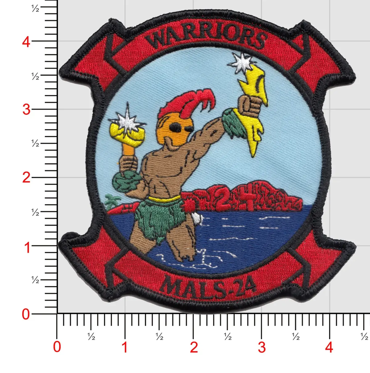 Officially Licensed Usmc Mals-24 Warriors Patch 1
