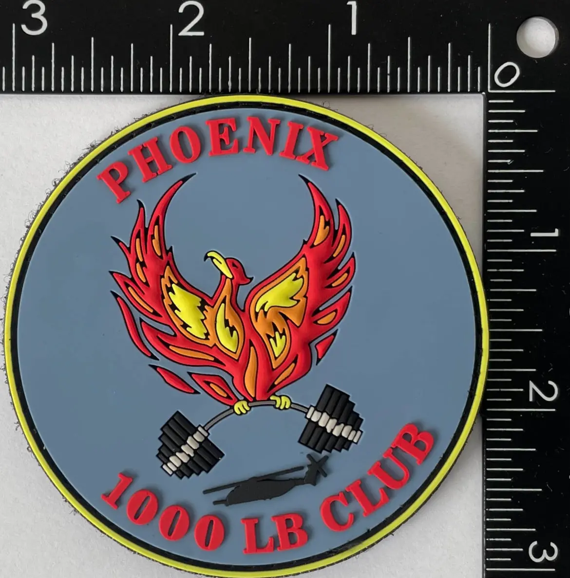 Official Hmht-302 1000 Pound Club Pvc Patch 1