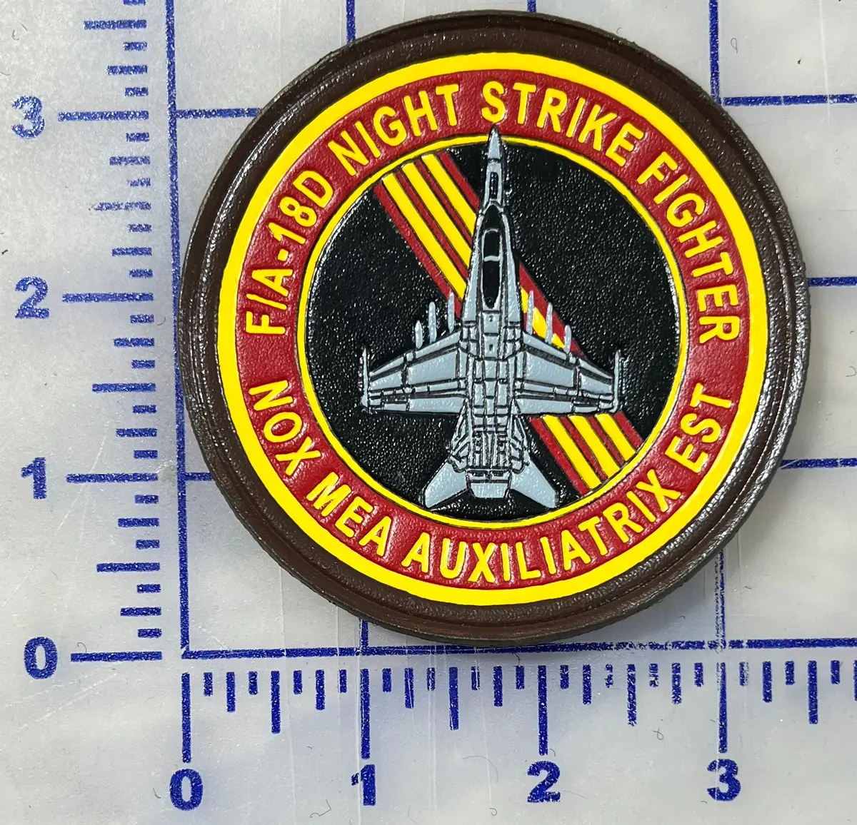 Official Vmfa(Aw)-224 Bengals F-18 Leather Shoulder Patch 1