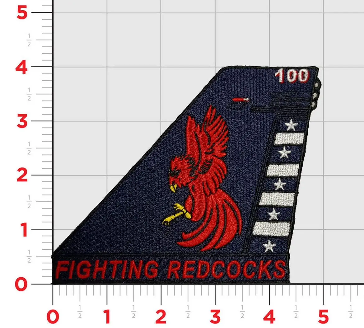 Official Vfa-22 Fighting Redcocks 2024 Tail Flash Patch 1