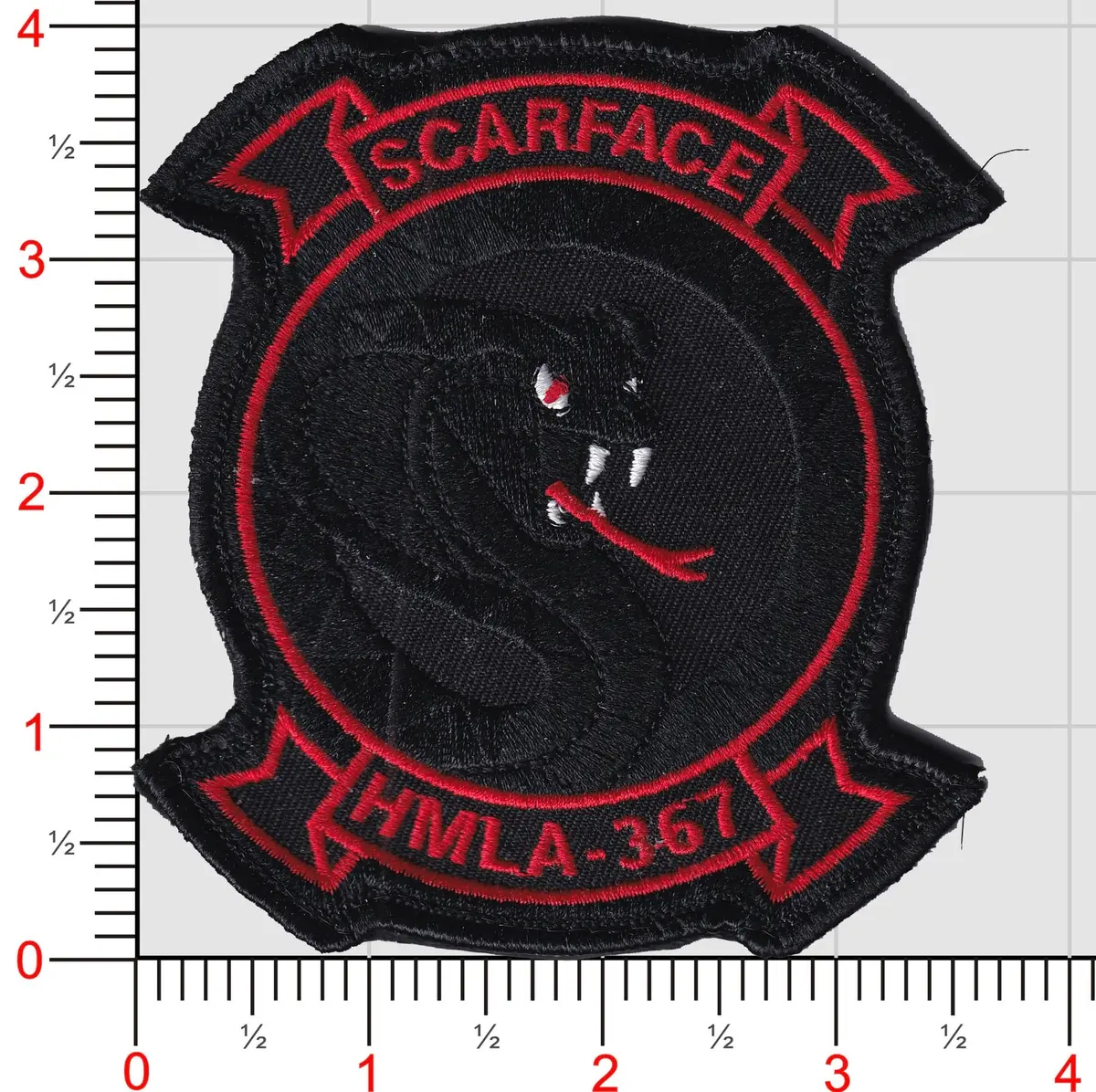 Officially Licensed Usmc Hmla-367 Scarface Night Ops Patch 1