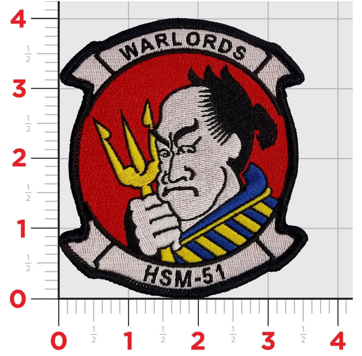 Officially Licensed Us Navy Hsm-51 Warlords Squadron Patch 1