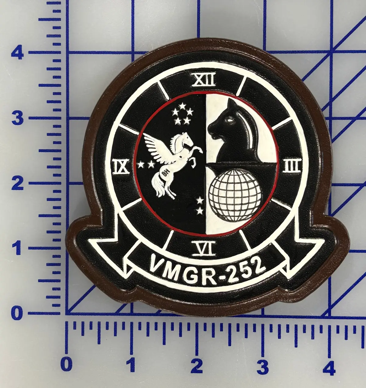 Officially Licensed Usmc Vmgr-252 Otis Leather Patches 1