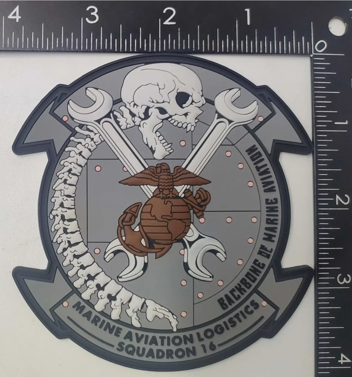 Official Mals-16 Immortals Backbone Pvc Patch 1