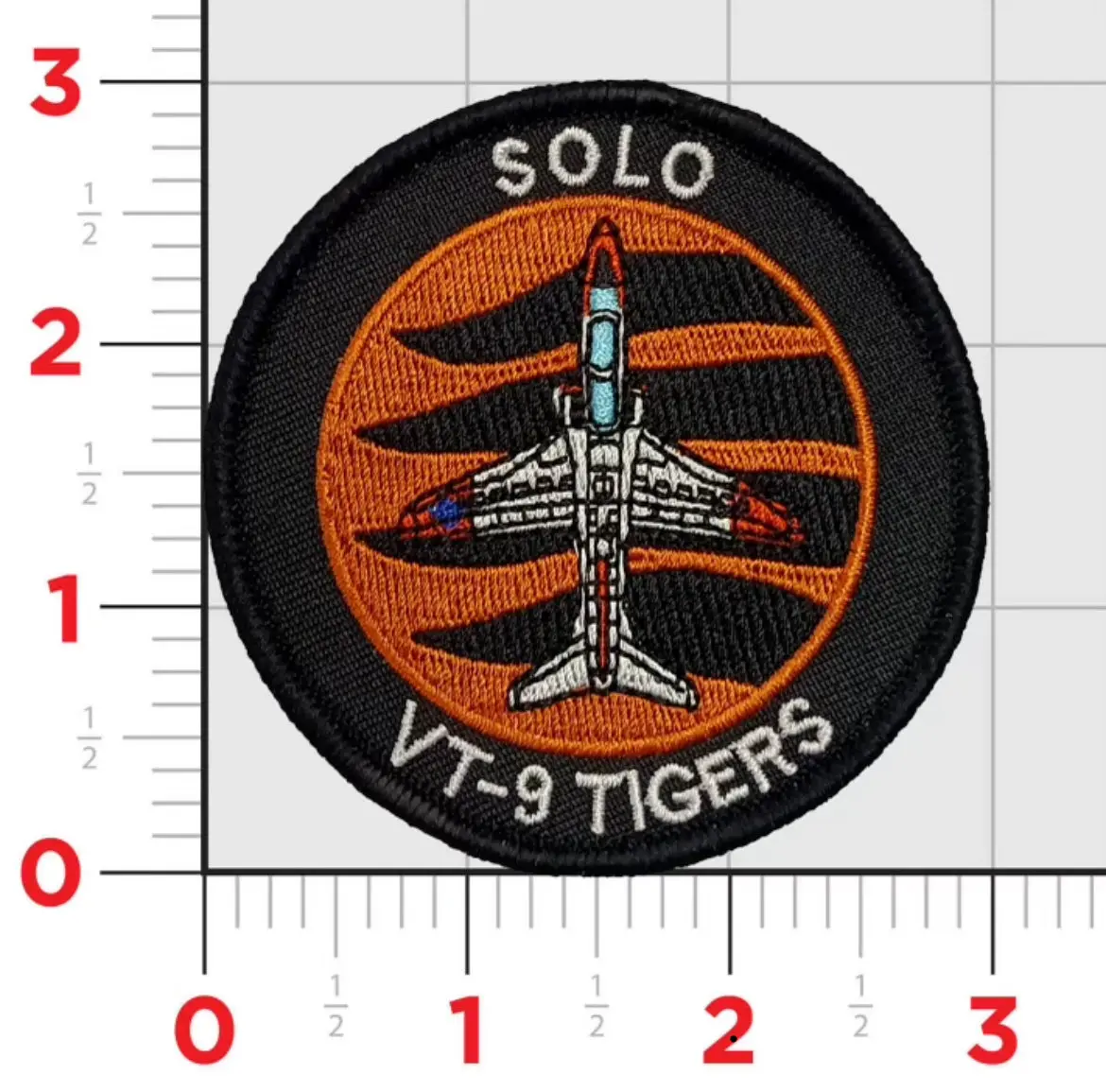 Official Vt-9 Tigers Solo Shoulder Patch 1