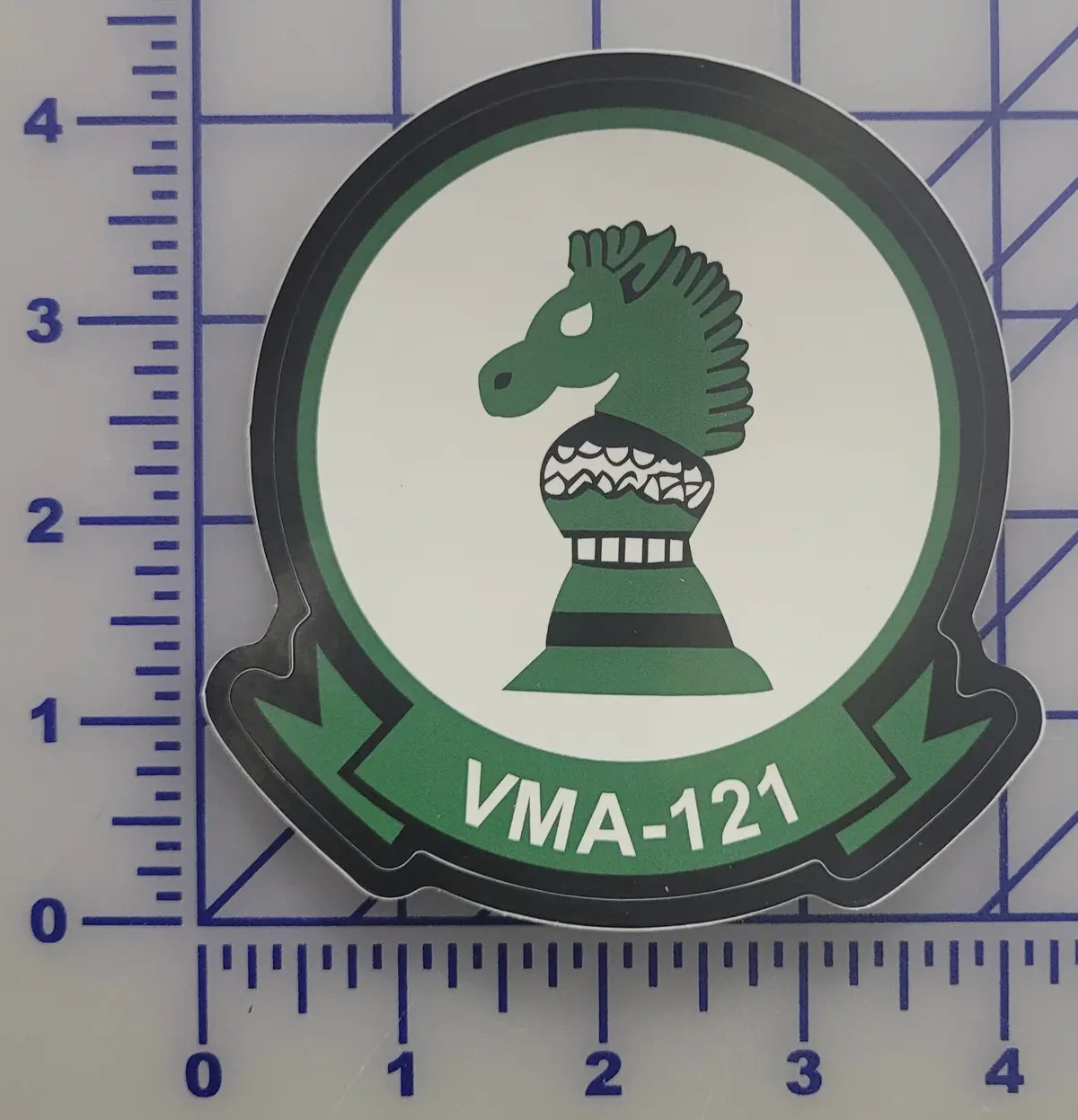 Officially Licensed Vma-121 Green Knights Sticker 1