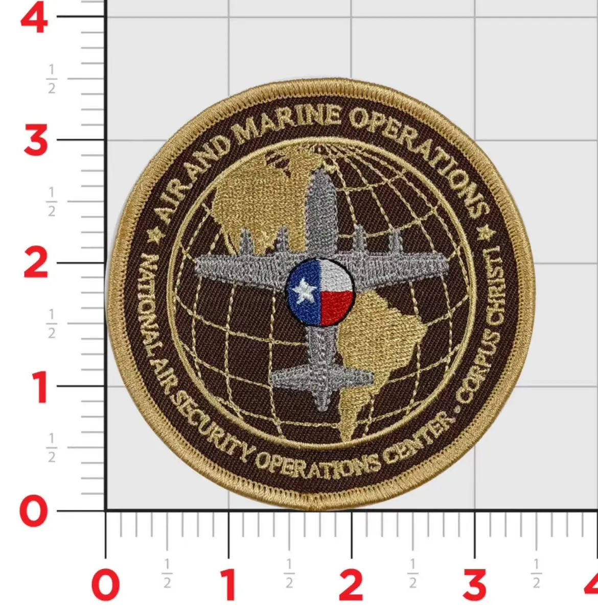 Official Cbp Air & Marine Corpus Christi Nasoc P-3 Orion Patch 1