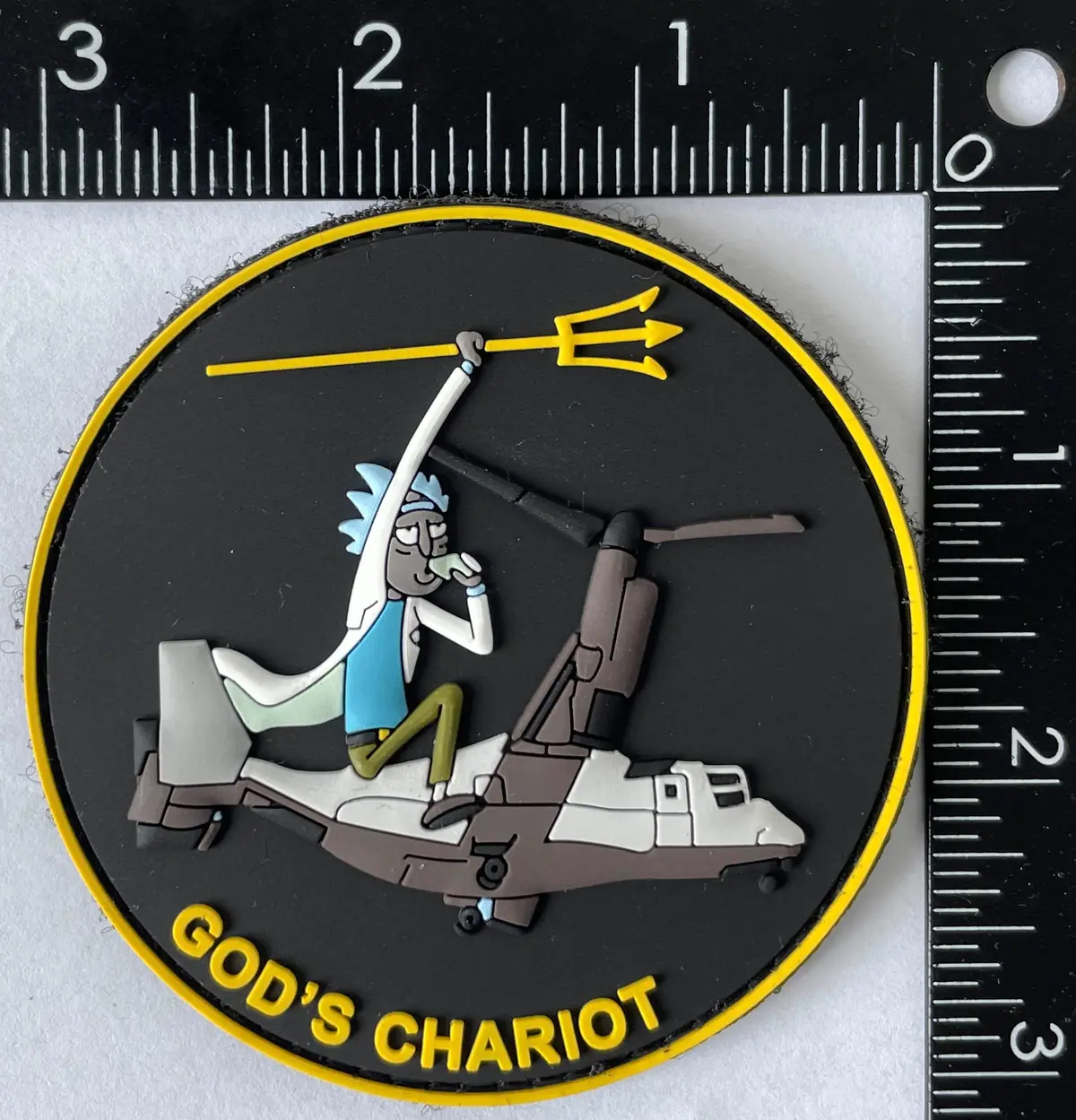Pickle Rick God's Chariot Pvc 1
