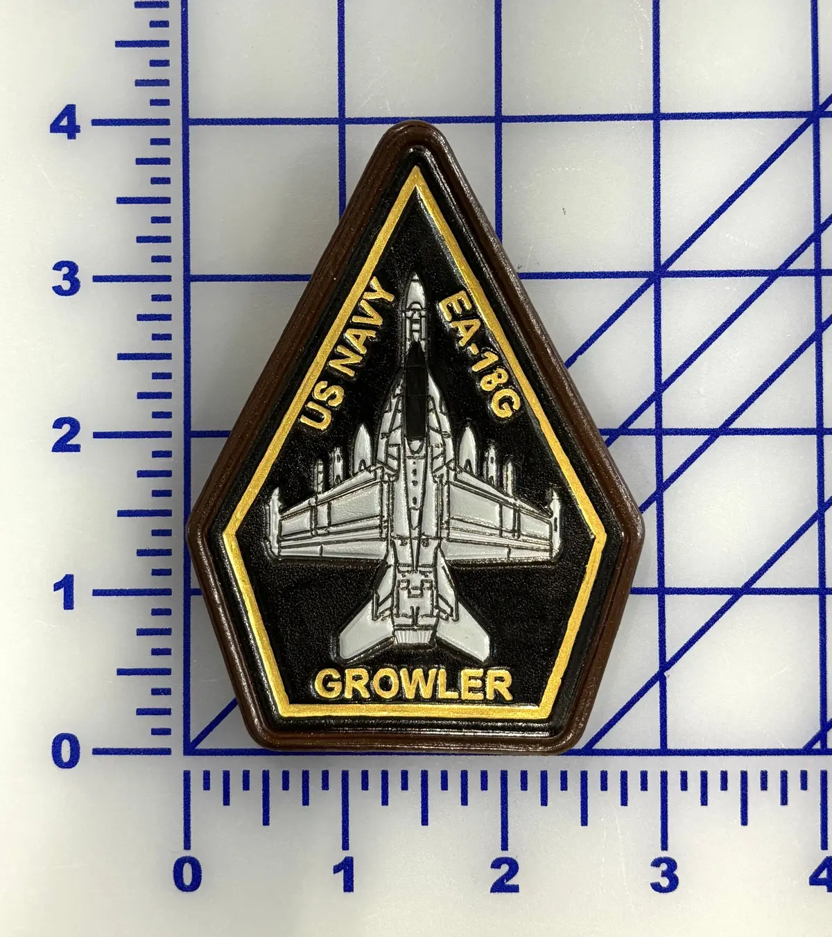 Us Navy Ea-18G Growler Leather Patch 1