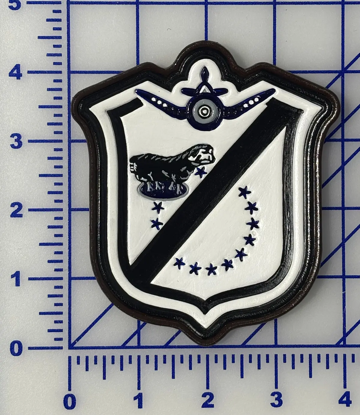 Officially Licensed Usmc Vmfa-214 Blacksheep Squadron Leather Patches 2