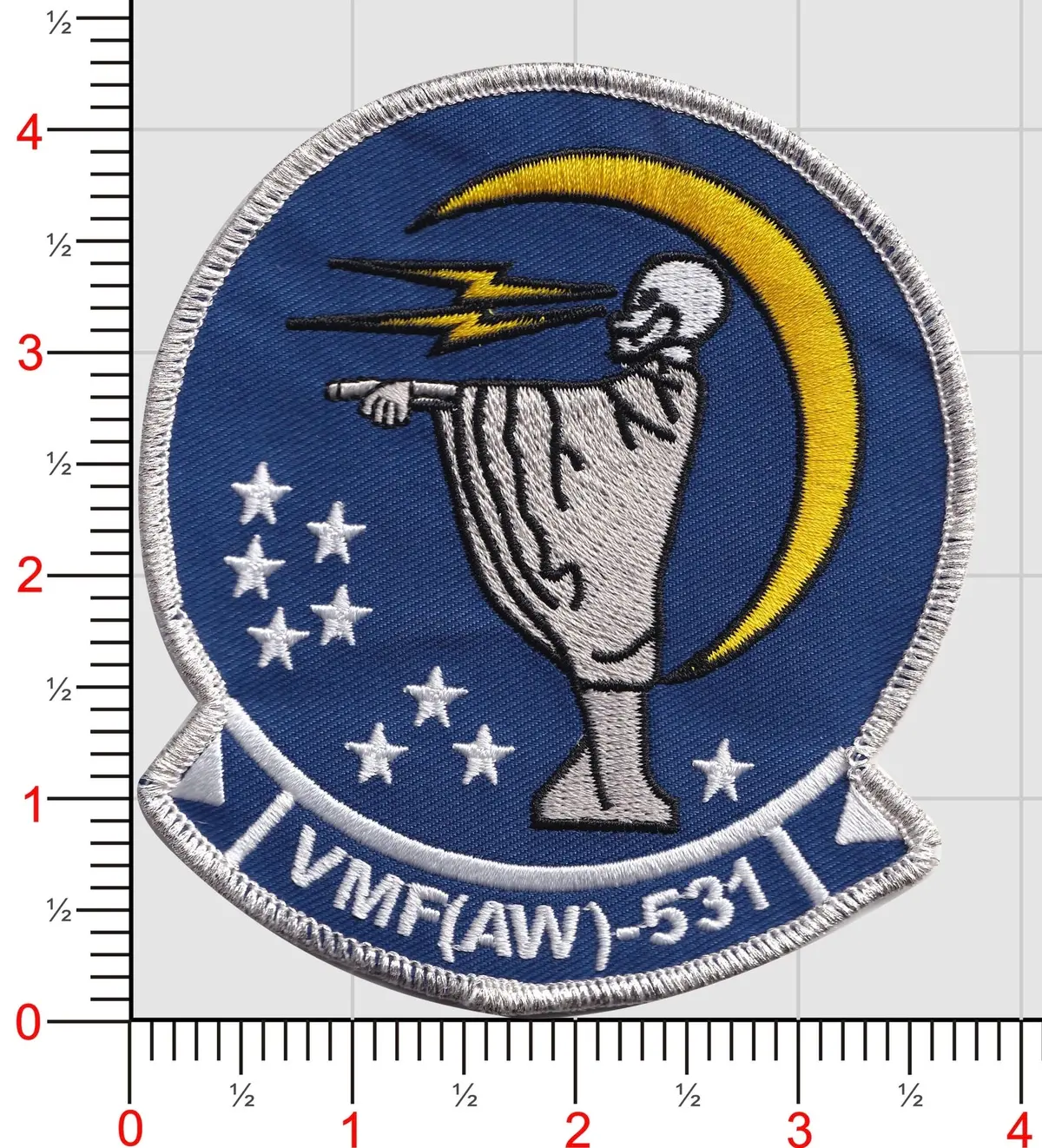 Officially Licensed Usmc Vmf(Aw)-531 Grey Ghosts Patch 1