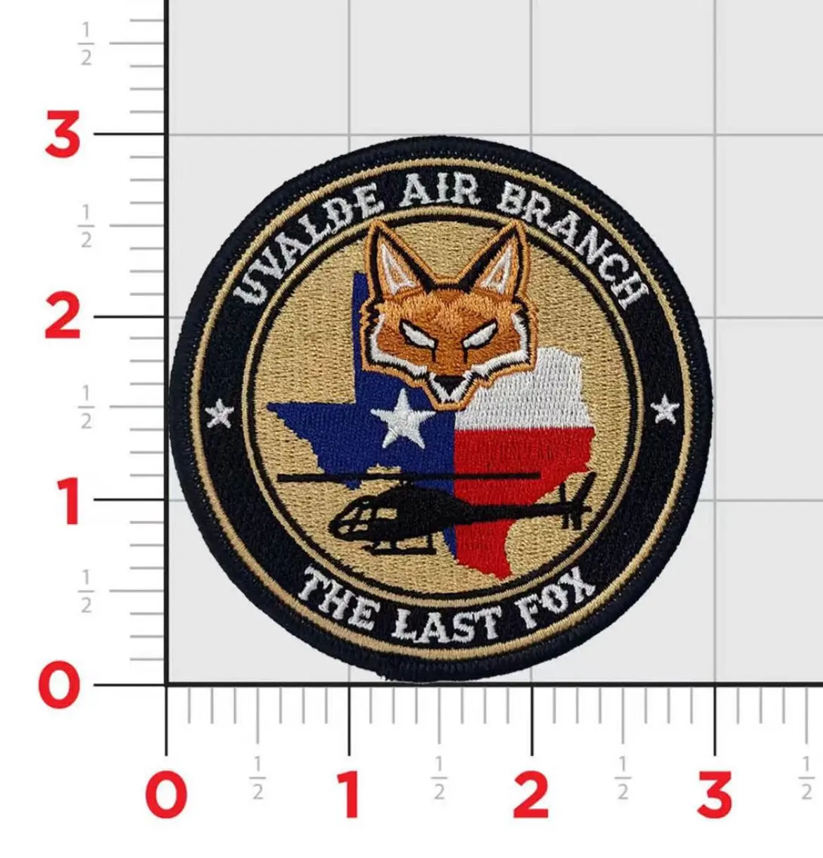 Official Customs & Border Protection Cbp Uvalde Air Branch Fox Patch 1