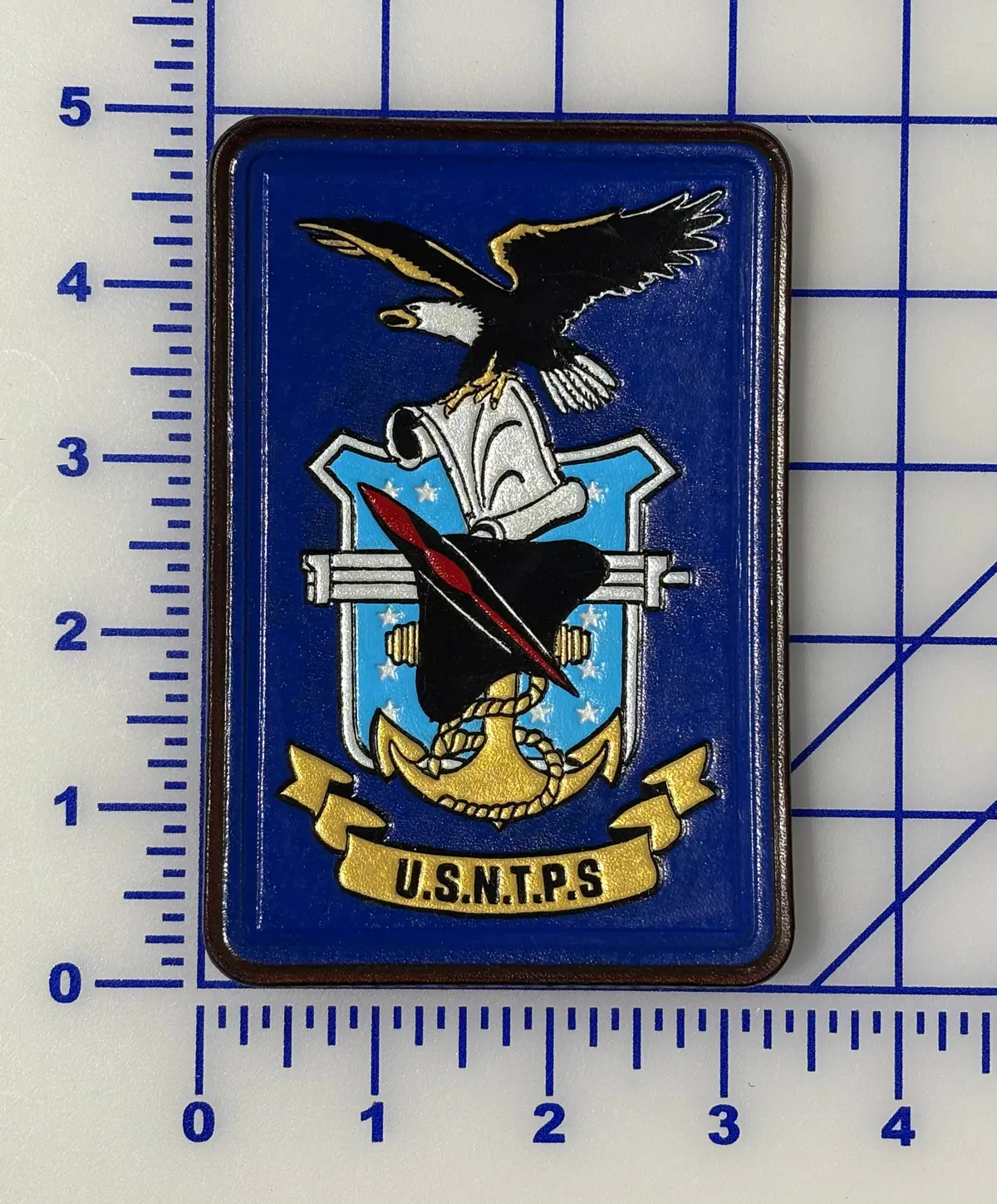 Officially Licensed Us Navy Test Pilot School Student Leather Patch 1