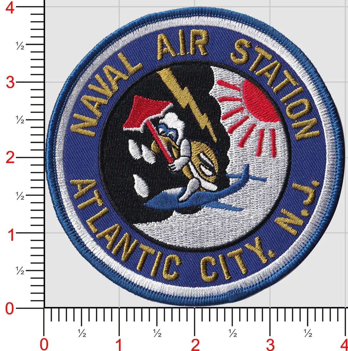 Officially Licensed Us Navy Nas Atlantic City Patch 1