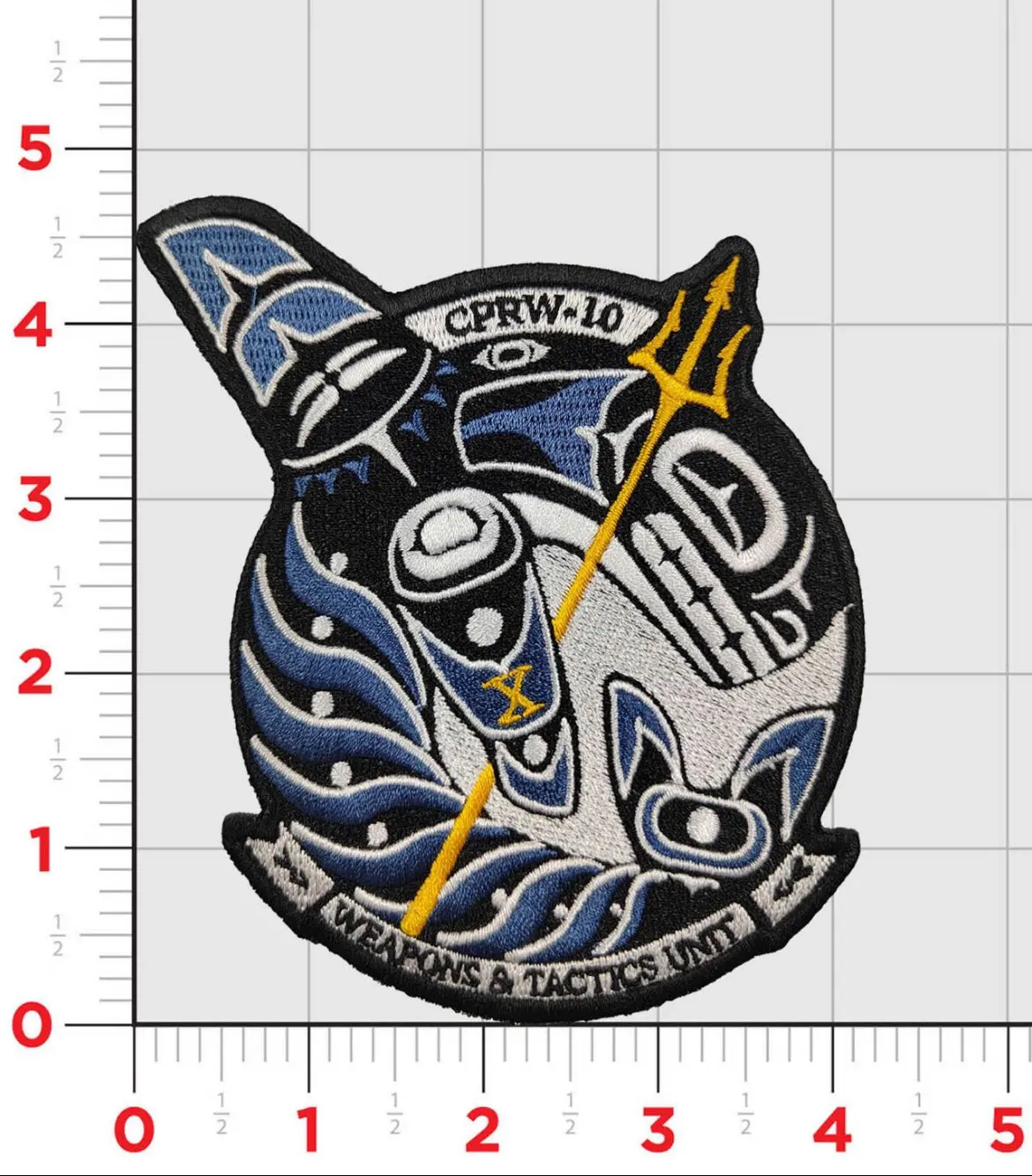 Officially Licensed Commander Patrol & Reconnaissance Wing Cprw-10 Orca Squadron Patch 1