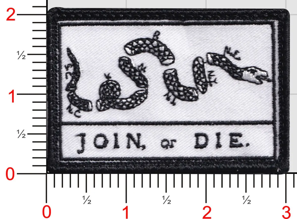 Join Or Die Flag Patch 1