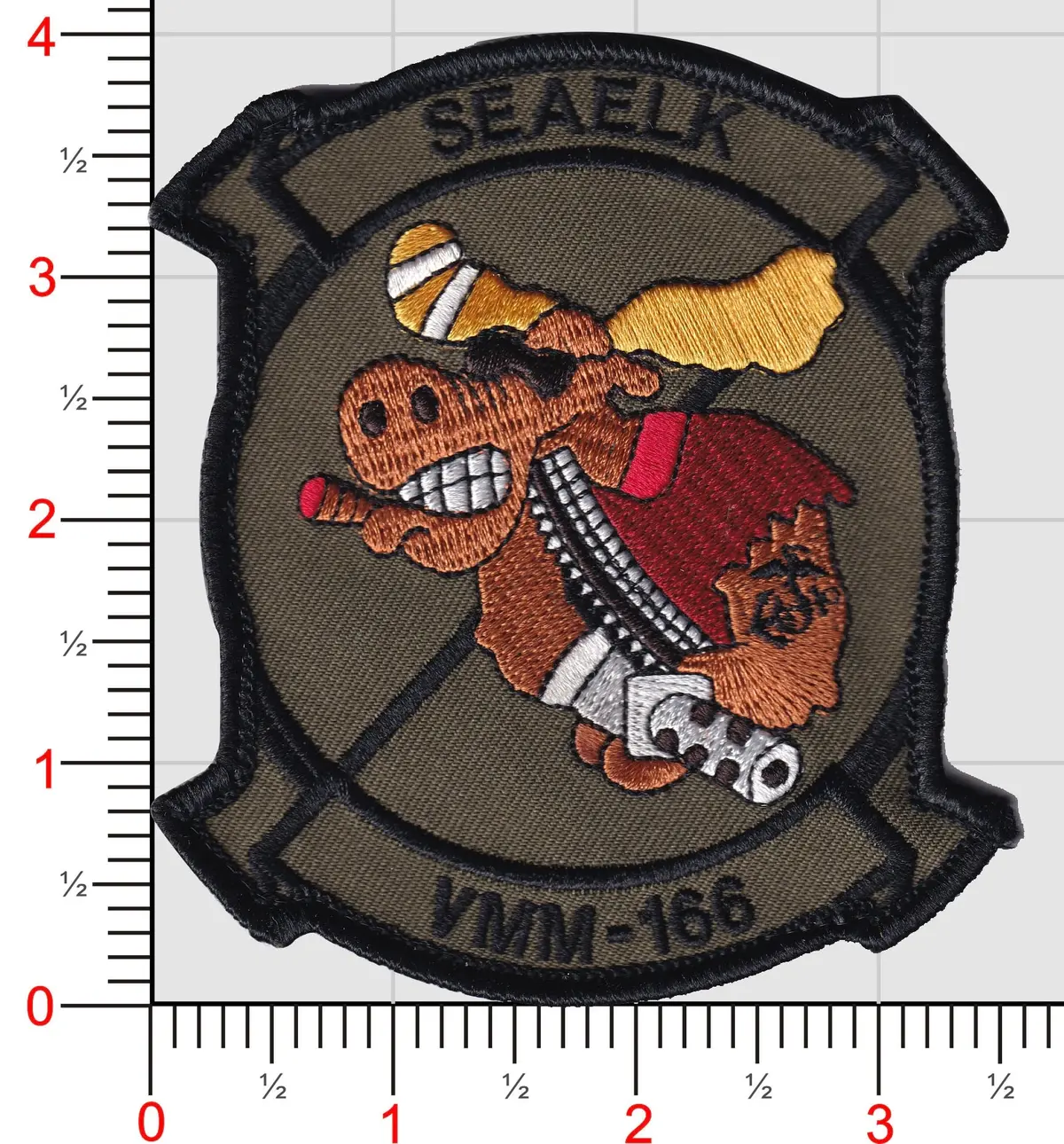 Vmm-166 Party Moose Squadron Patch 1