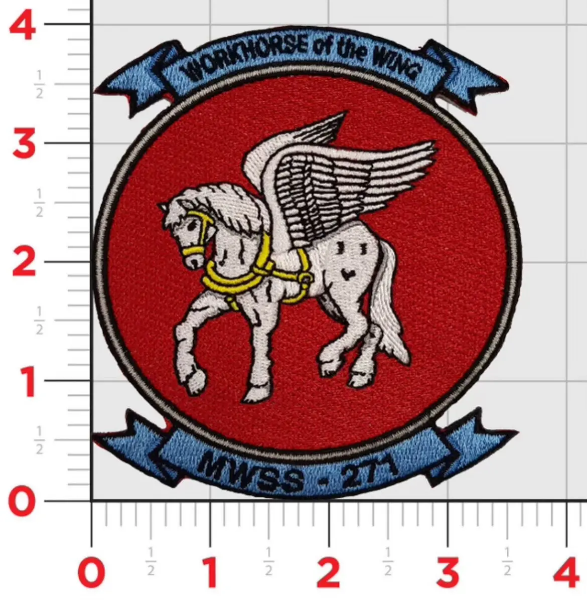 Officially Licensed Usmc Mwss-271 Workhorse 2023 Squadron Patch 1