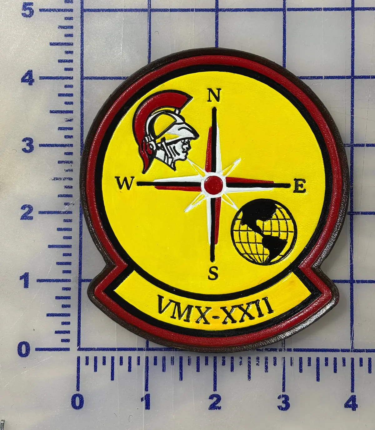 Officially Licensed Usmc Vmx-22 Leather Patch 1