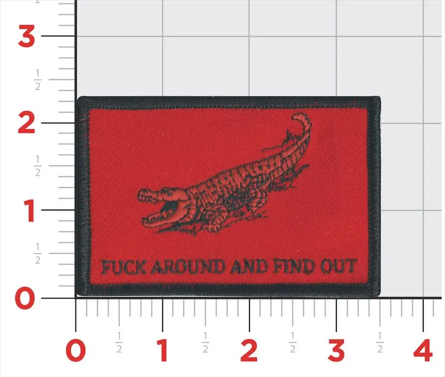 Fuck Around And Find Out Gator Flag Patch 1