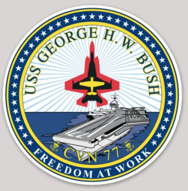 Uss George Bush Cvn-77 Sticker 1